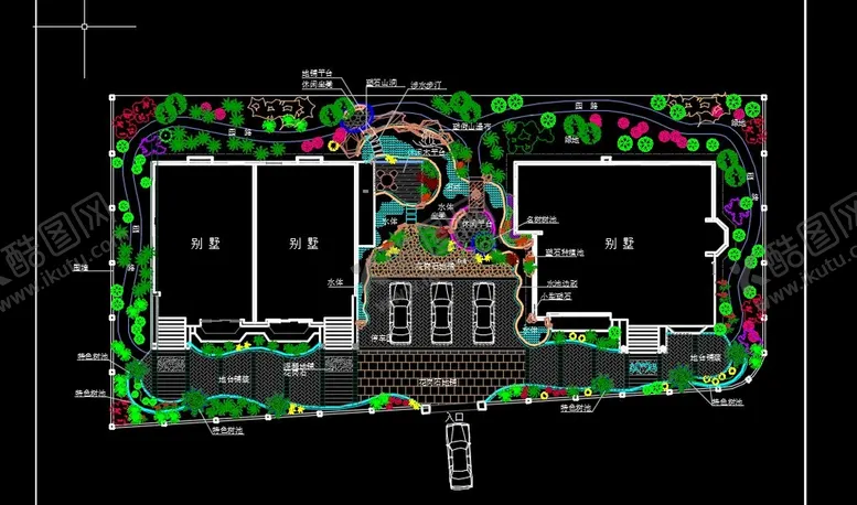 编号：46917201151422384830【酷图网】源文件下载-别墅景观