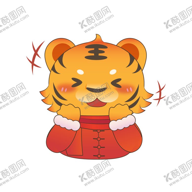 编号：96122912210140521952【酷图网】源文件下载-寅虎2022虎年表情包IP