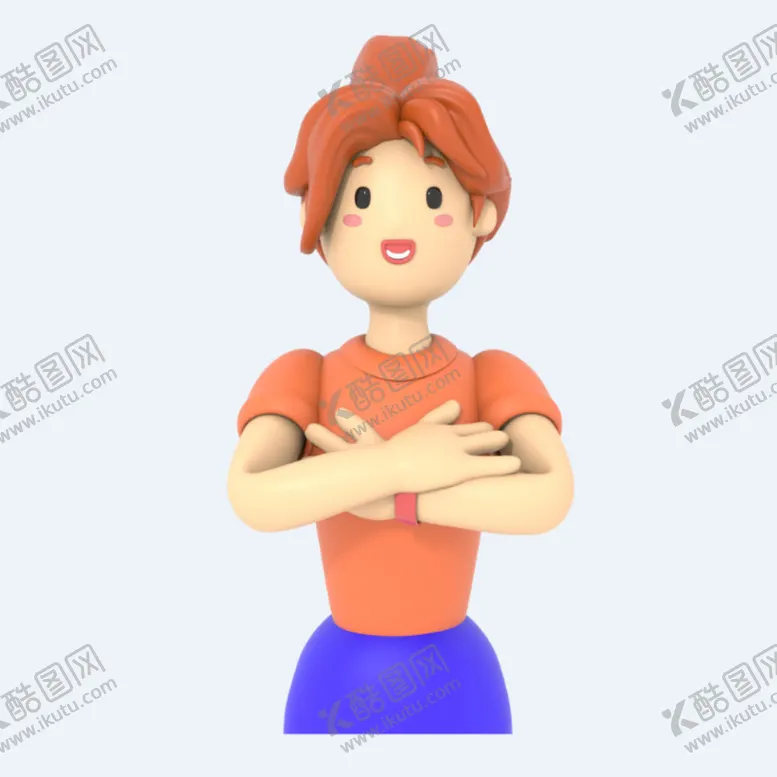 编号：14069702022236062184【酷图网】源文件下载-C4D模型 卡通人 