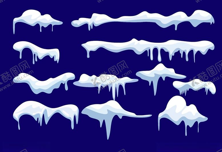 编号：14834203010031067997【酷图网】源文件下载-积雪插画