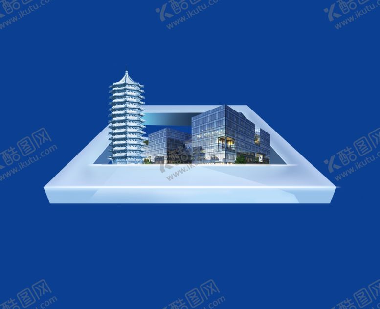 编号：69227910131235396740【酷图网】源文件下载-3D北大素材科幻立体写字楼