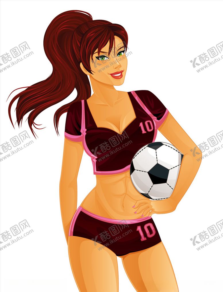 编号：50717809241744547317【酷图网】源文件下载-足球美女