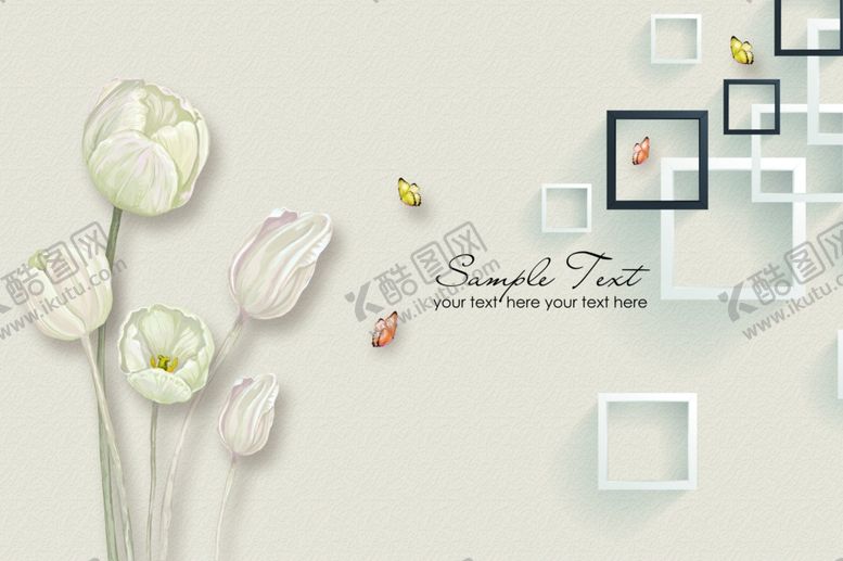 编号：15715109152210263633【酷图网】源文件下载-无框壁画电视背景墙