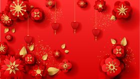 新年欢乐红色喜庆