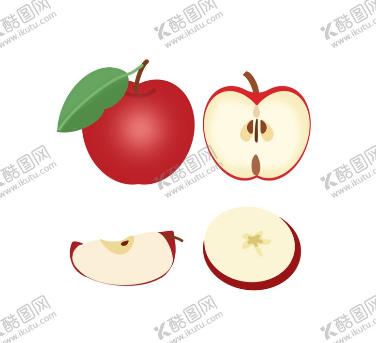 编号：68232501300535026646【酷图网】源文件下载-手绘苹果插画