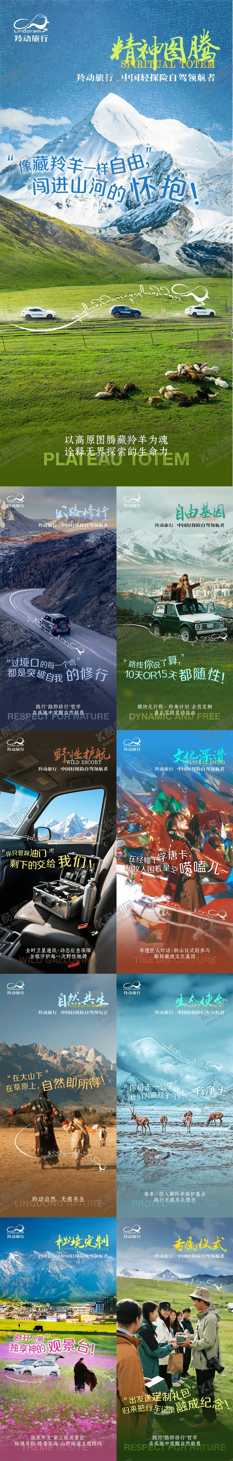 编号：66469307281809195827【酷图网】源文件下载-自驾川藏品宣系列海报