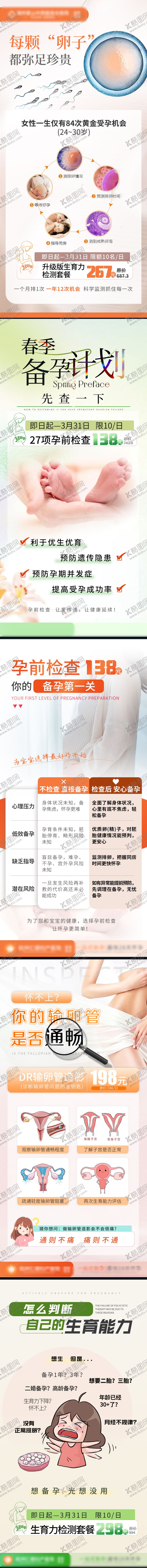 编号：37203608071615001964【酷图网】源文件下载-妇产科普知识系列海报 