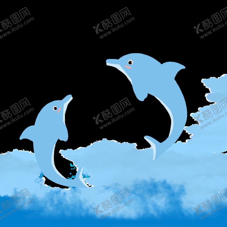 编号：51632009181900481678【酷图网】源文件下载-卡通手绘海豚