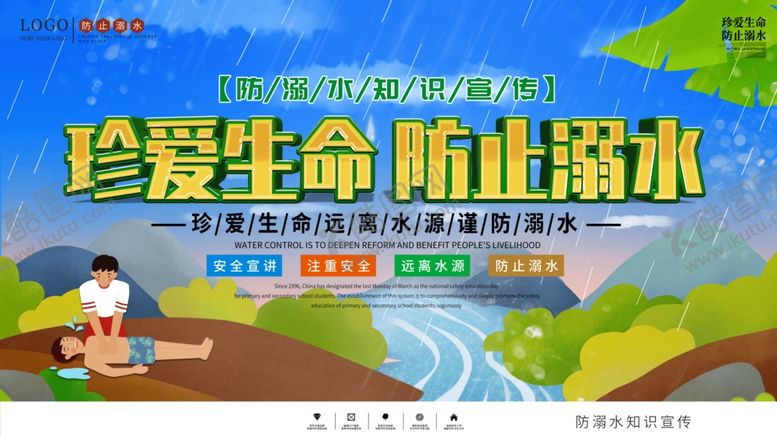 防溺水专栏安全常识学校安全海报
