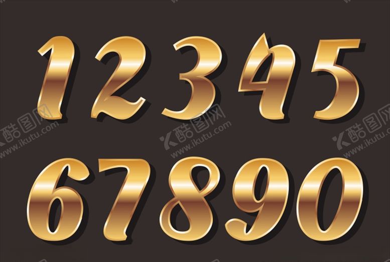 编号：56272606282023004395【酷图网】源文件下载-金色数字