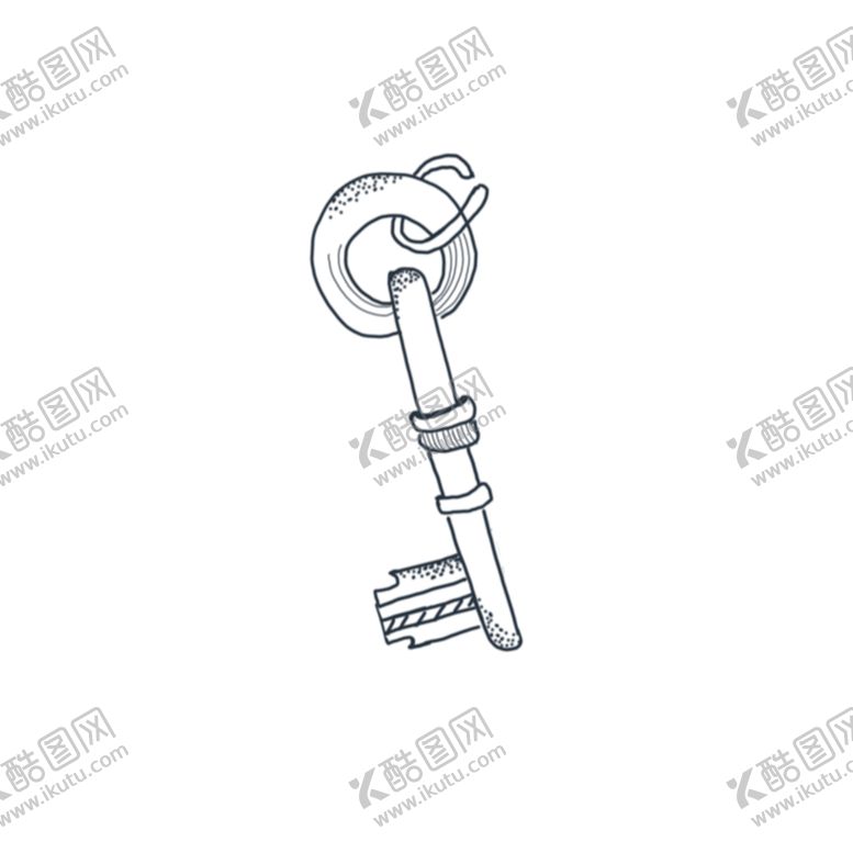 编号：21508207092308263015【酷图网】源文件下载-钥匙纹身图案