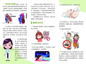 儿童先天性心脏病患者三折页