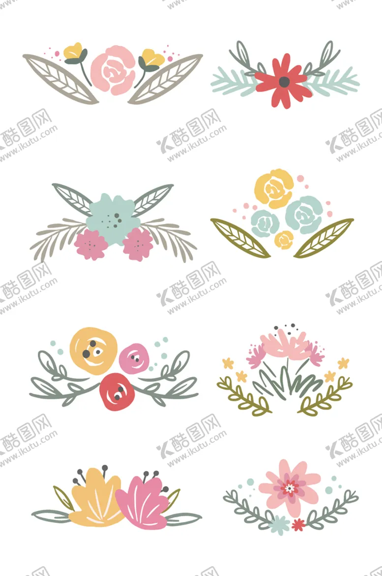 编号：58140709210740170743【酷图网】源文件下载-手绘花环