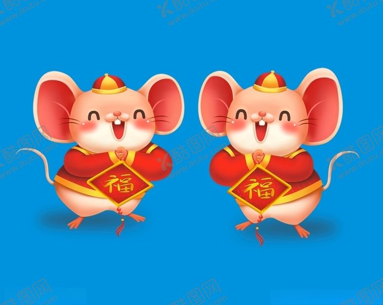 编号：25124109281835113956【酷图网】源文件下载-卡通老鼠鼠年鼠年门画