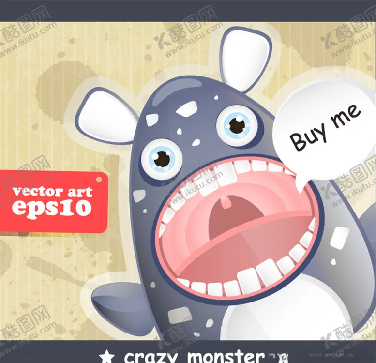编号：10464309090006357275【酷图网】源文件下载-卡通怪兽