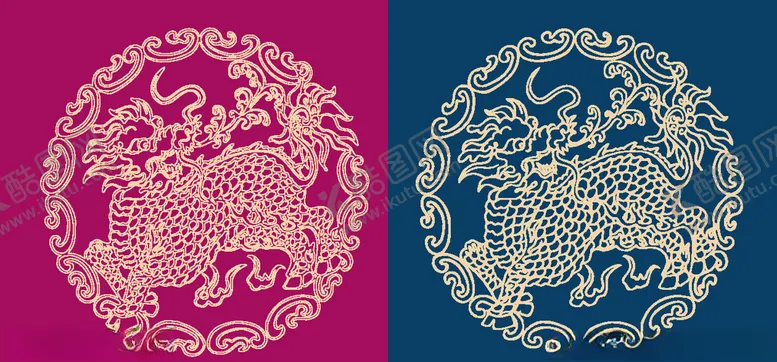 编号：96032704250735429904【酷图网】源文件下载-圆形底纹中国风矢量纹饰