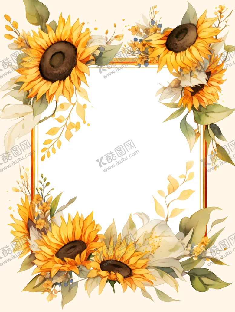 编号：89470701310306288203【酷图网】源文件下载-向日葵花边