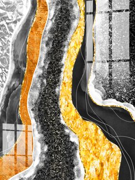 金箔室内装饰画