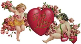 复古情人节装饰元素