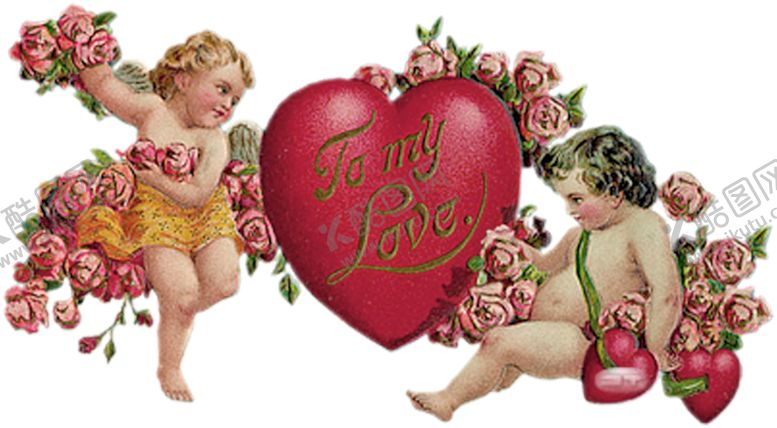 编号：51521910302036438025【酷图网】源文件下载-复古情人节装饰元素