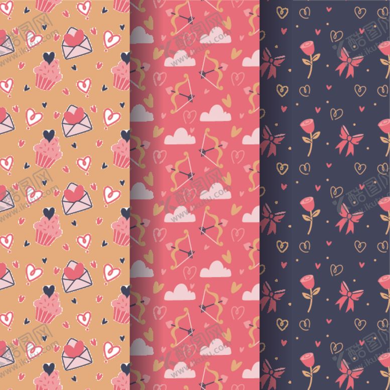 编号：63770911020412546893【酷图网】源文件下载-多彩几何图案纹理背景图