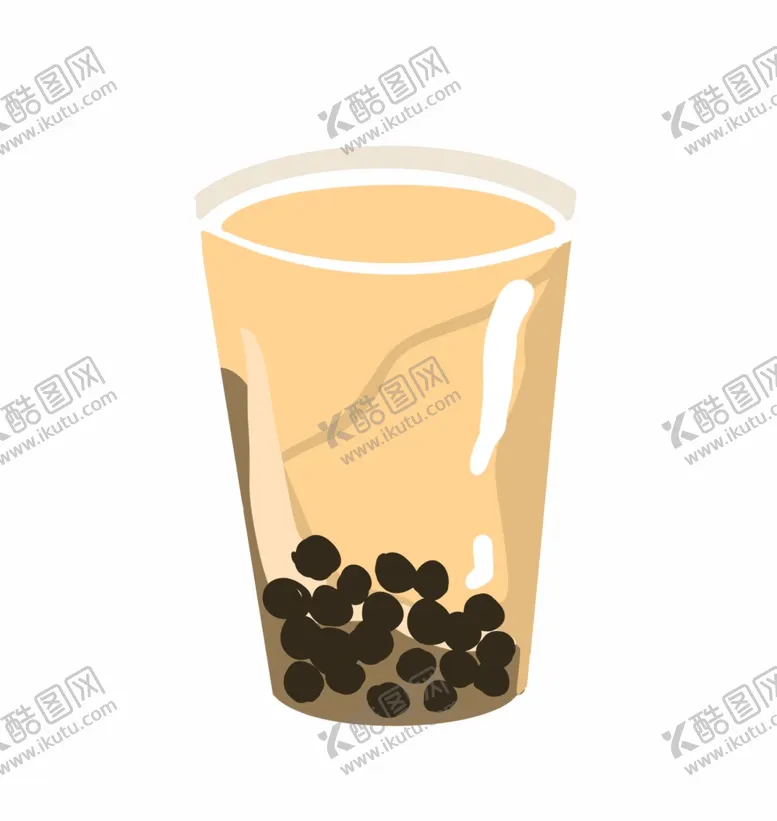 编号：97132306250232485214【酷图网】源文件下载-卡通手绘奶茶