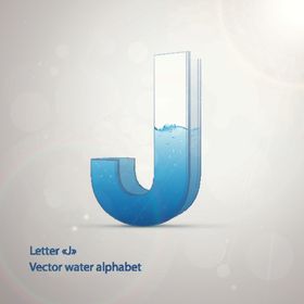 时尚卡通英文字母J字设计艺术字