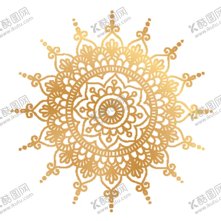 编号：98930107141327286177【酷图网】源文件下载-创意金色花纹图案设计
