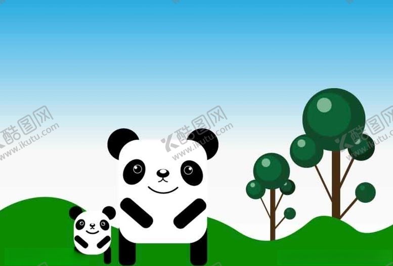 编号：29201009290730194133【酷图网】源文件下载-可爱小熊猫