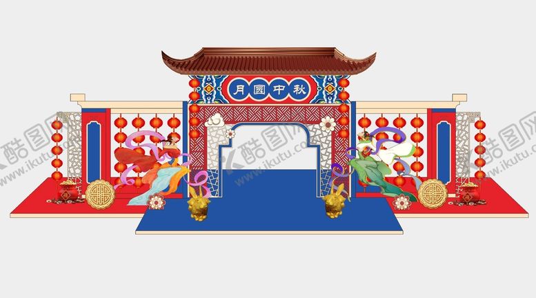 编号：38588502032258162315【酷图网】源文件下载-中秋拱门  