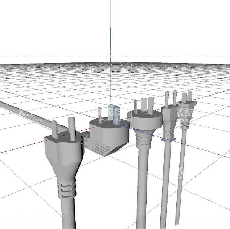 编号：95680012121725566620【酷图网】源文件下载-C4D模型插头