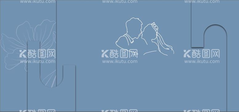 编号：47620909140642450946【酷图网】源文件下载-蓝色婚礼布置主背景