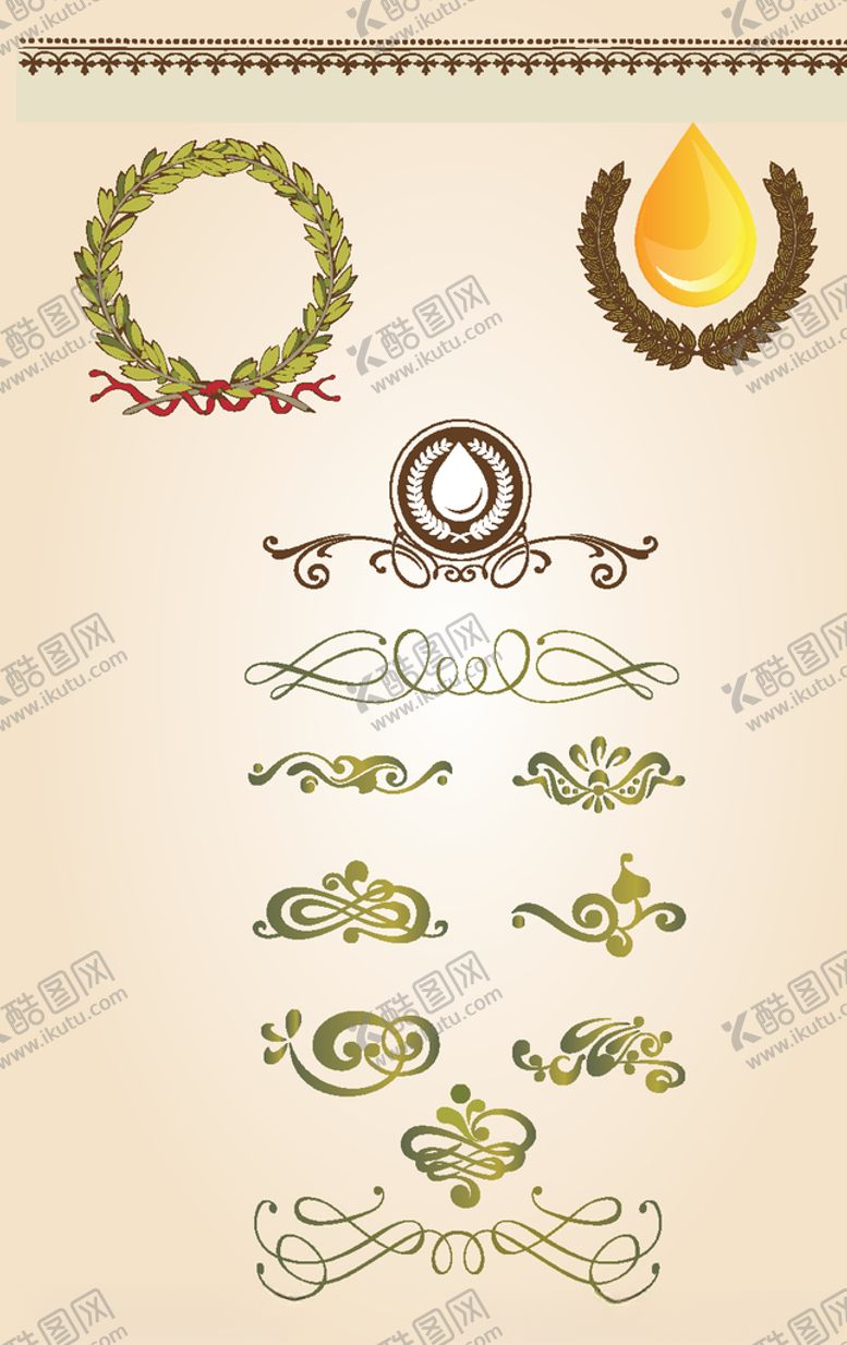 编号：35419610141913186082【酷图网】源文件下载-欧式花纹欧式花边