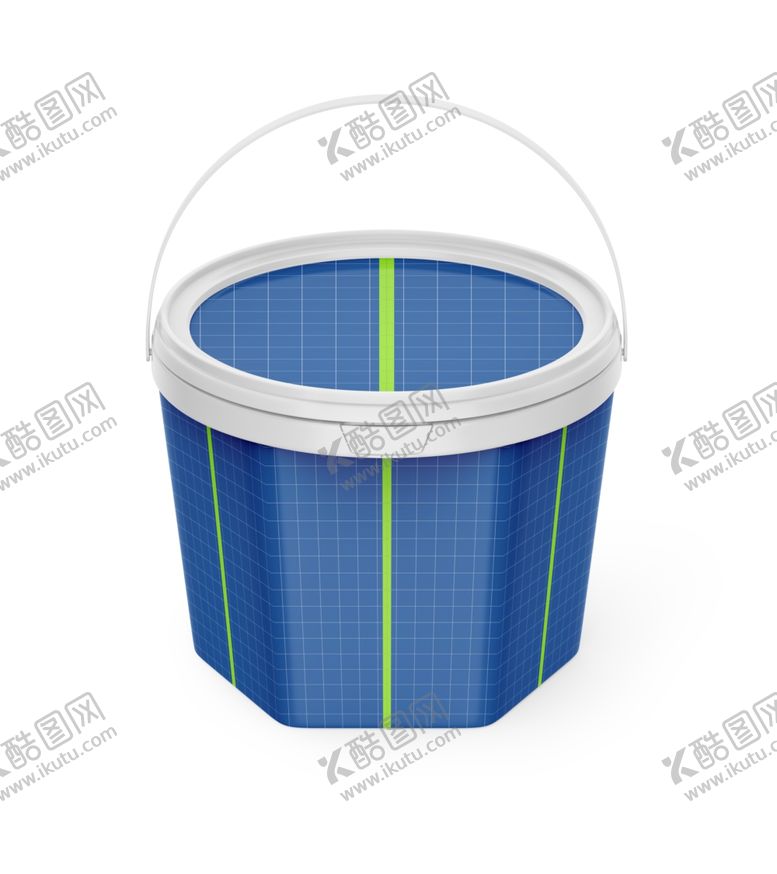 编号：36375709160250135423【酷图网】源文件下载-塑料小桶展示模型样机