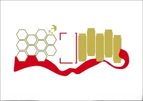 企业文化墙贴员工风采形象背景