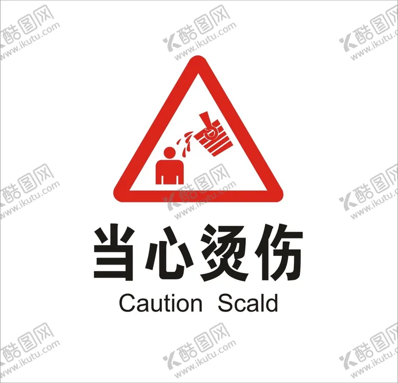 编号：73878401300459319198【酷图网】源文件下载-当心烫伤矢量图形