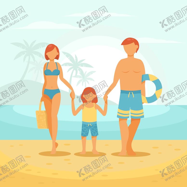 编号：81458210180557596775【酷图网】源文件下载-卡通夏季人物