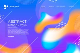 炫彩抽象流体背景图案