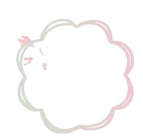 可爱标签促销纸