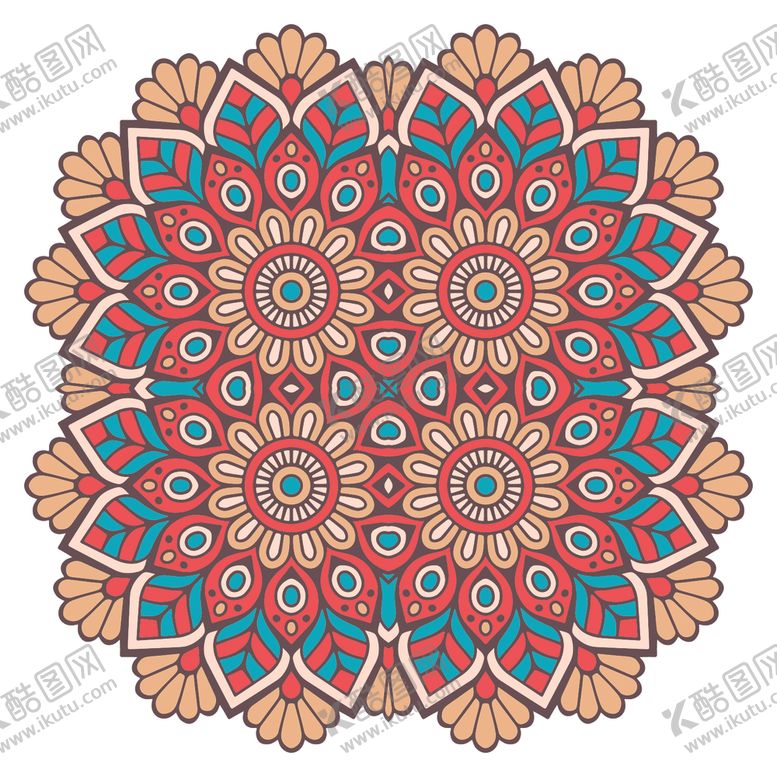 编号：80921210110305553925【酷图网】源文件下载-复古民族花纹