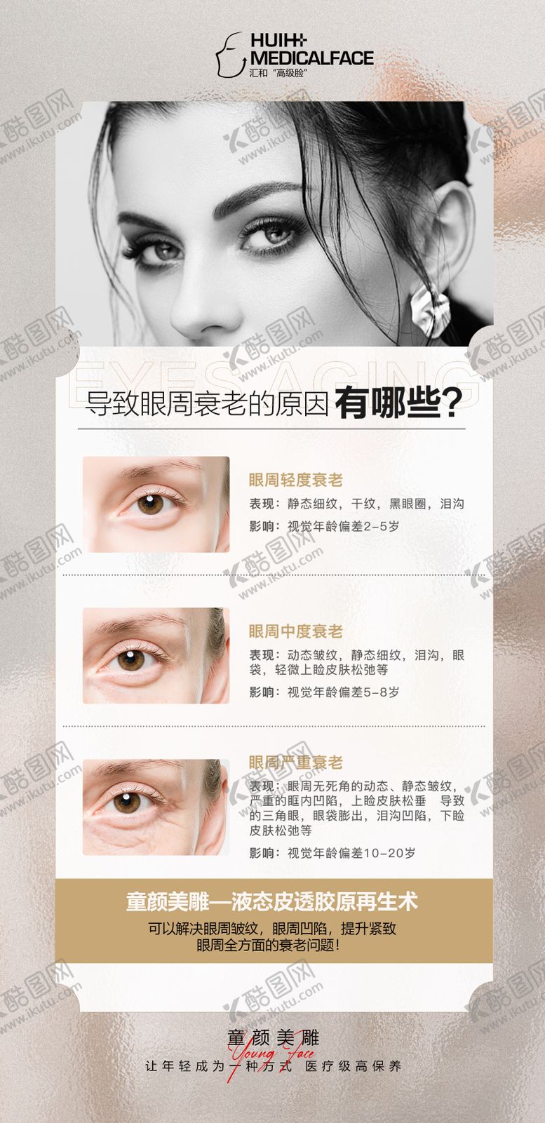 编号：10783112011032381980【酷图网】源文件下载-医美眼部衰老科普