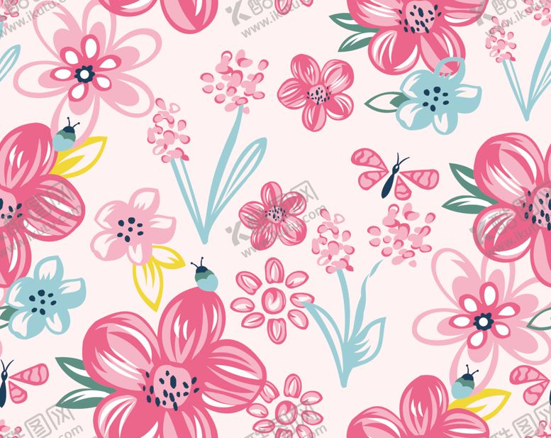 编号：74148309290619248480【酷图网】源文件下载-童装花手绘花红色花