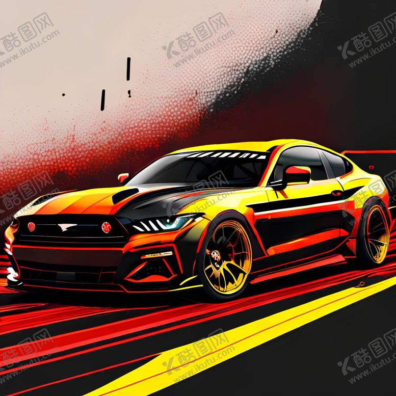 编号：83418012050324076662【酷图网】源文件下载-跑车插画
