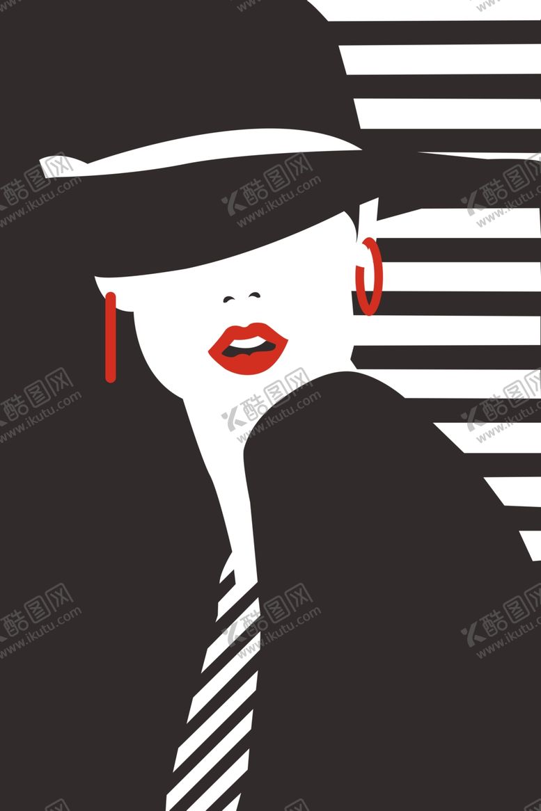 编号：55543509151359064942【酷图网】源文件下载-北欧风简约抽象艺术装饰画