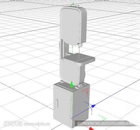 C4D模型切割机床