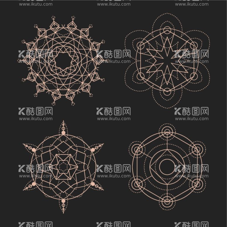 编号：96810712130716355188【酷图网】源文件下载-抽象几何花纹