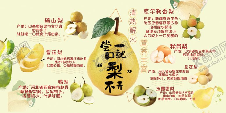 编号：24345906300425465334【酷图网】源文件下载-梨的多种食用及药用方式