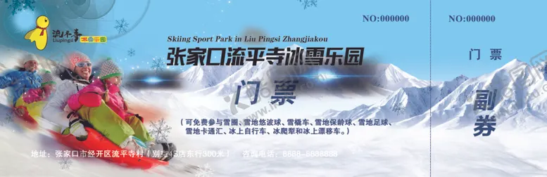 编号：41154801140029352705【酷图网】源文件下载-冰雪乐园门票