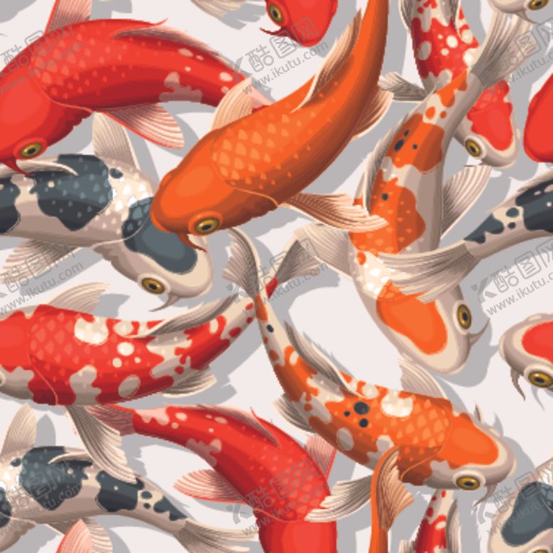 编号：12778712111846591787【酷图网】源文件下载-矢量锦鲤