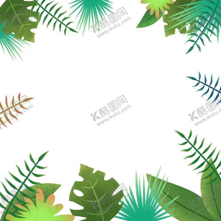 编号：52961706170219547822【酷图网】源文件下载-热带树叶背景